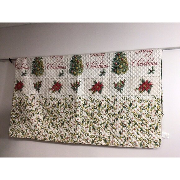 Christmas Tree Comforter Set Full Queen Holiday Quilt Pillow Shams - Picture 5 of 10